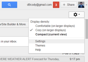 Gmail settings